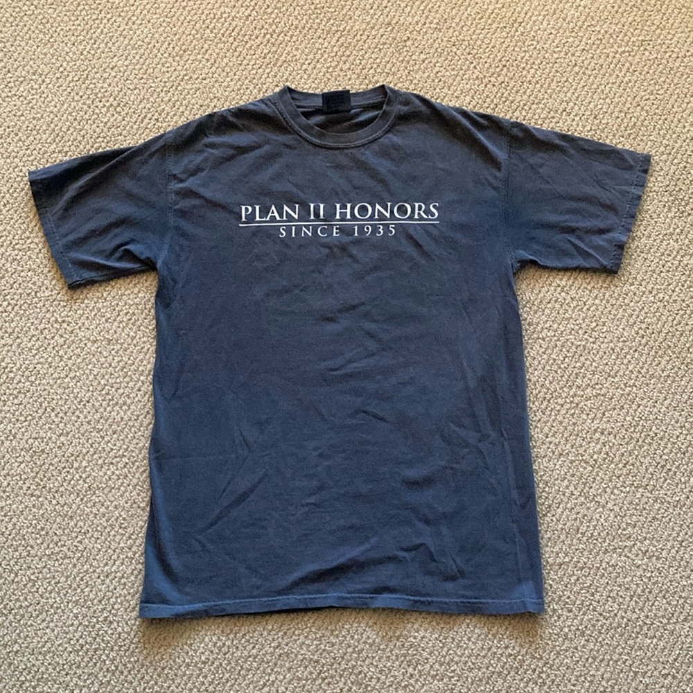 NEW Comfort Colors Plan II Honors Blue Unisex Short Sleeve T-Shirt Top Medium